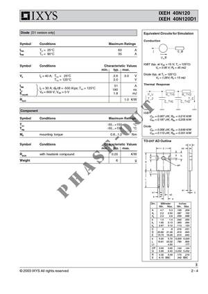 IXEH40N120D1
