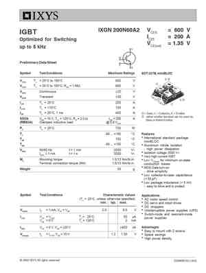 IXGN200N60
