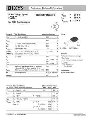 IXGQ170N30PB
