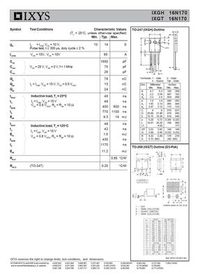 IXGH16N170A
