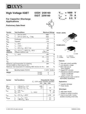 IXGT25N250HV
