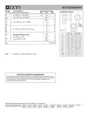 IXGT25N250HV
