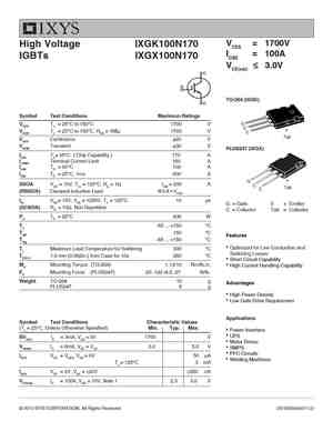 IXGX100N170
