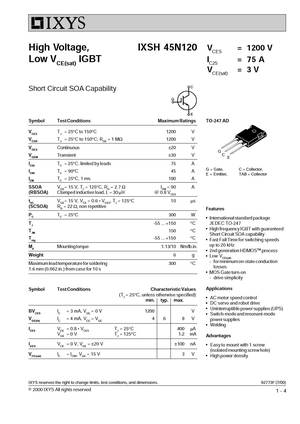 IXSH45N120B
