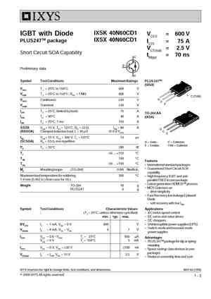 IXSX40N60BD1
