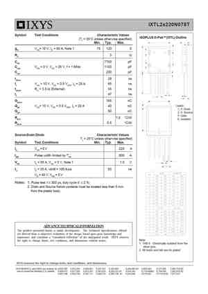 IXTL2X200N085T
