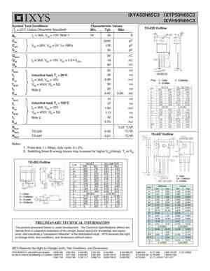 IXYA50N65C3
