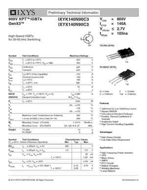 IXYK140N90C3
