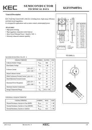 KGF15N60FDA
