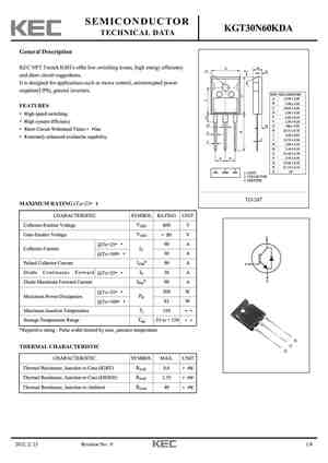 KGT30N60KDA
