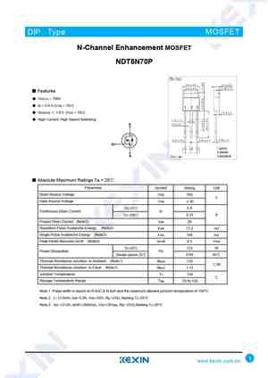 NDT5N70P
