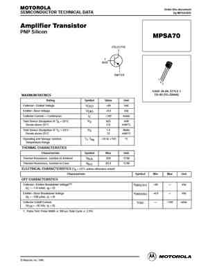 MPSA70M290
