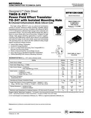 MTW10N100E
