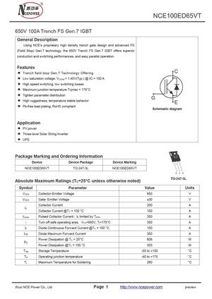 NCE100ED65VTP
