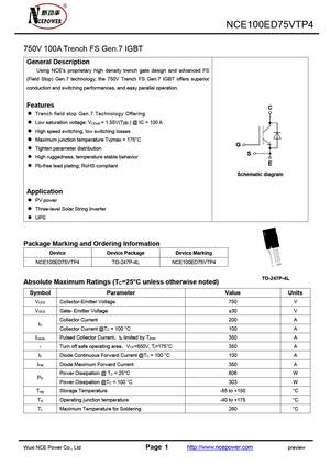 NCE100ED75VTP4
