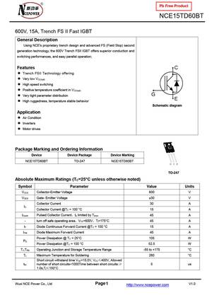 NCE15TD60BT
