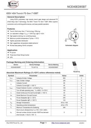 NCE40ER65BPF
