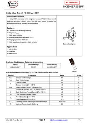 NCE40ER65BPF
