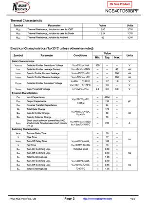 NCE40TD60BPF
