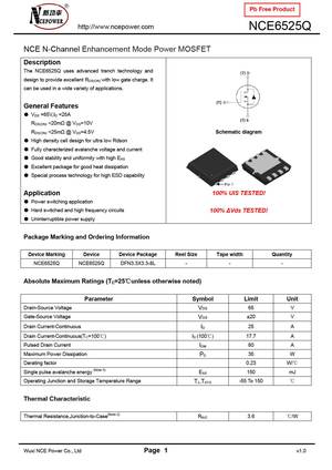 NCE6525Q
