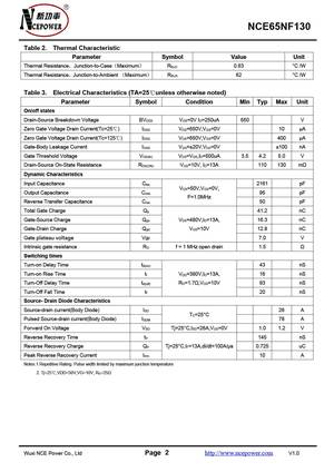 NCE65NF130V
