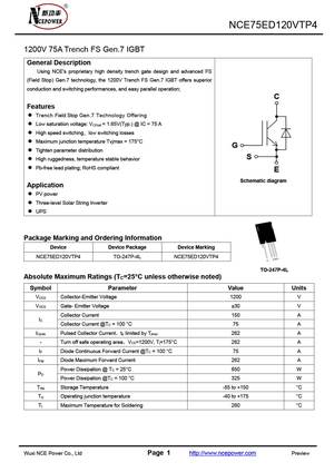 NCE75ED120VTP
