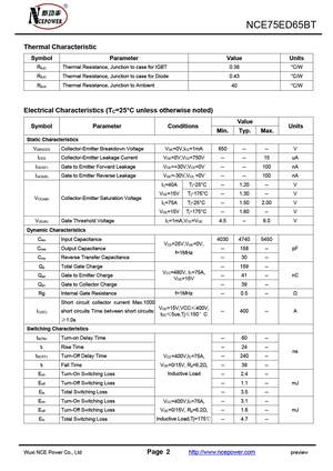 NCE75ED65VTP
