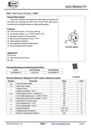 NCE75ED65VTP
