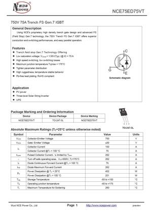 NCE75ED75VT
