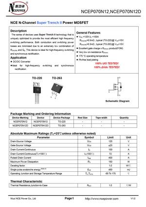 NCEP070N10AGU
