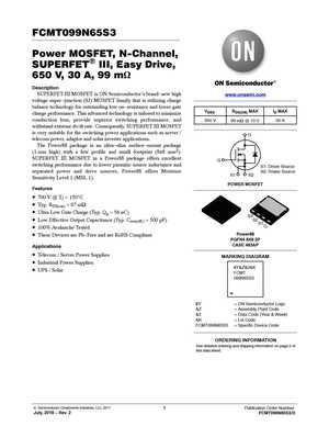 FCMT099N65S3
