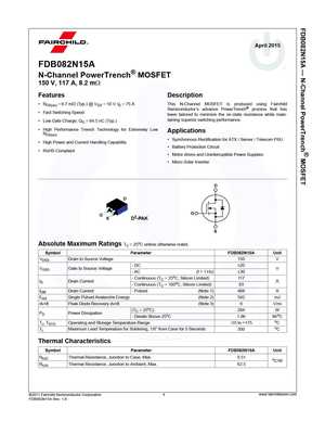 FDB082N15A
