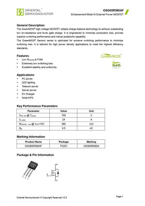 OSG65R580KT3F