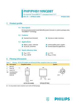 PHB110NQ08LT
