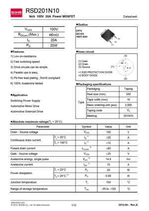 RSD200N10TL
