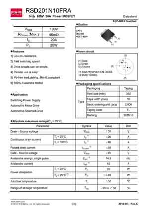 RSD200N10TL
