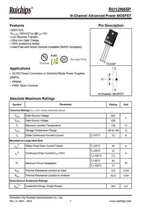 RU12N65P
