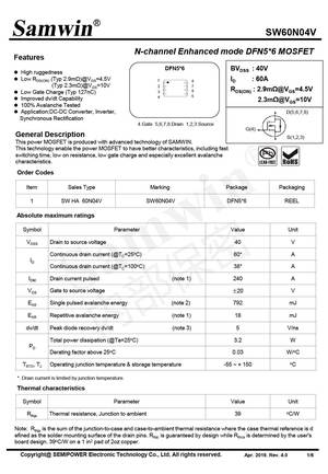 SWHA60N04V
