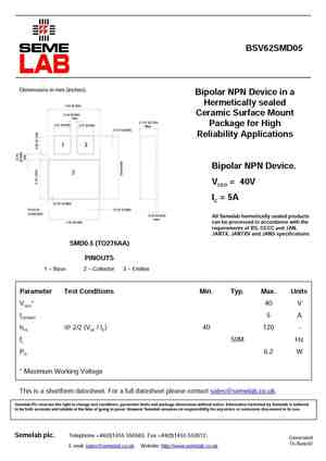 BSV62SMD
