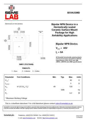 BSV62SMD
