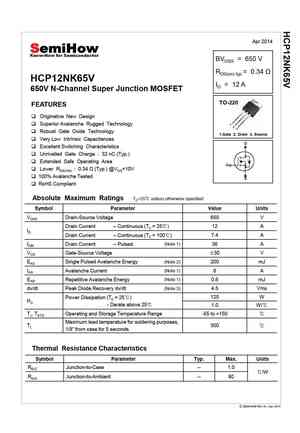 HCP12NK65V