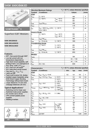 SKM300GB063D
