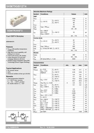 SKM75GB123D
