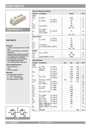 SKM75GB123D
