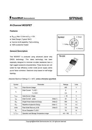 SFP6N40
