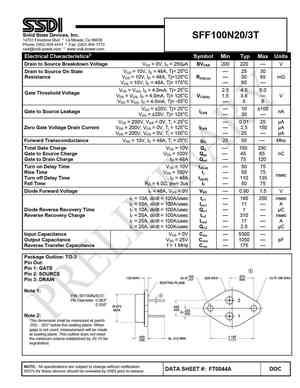 SFF100N20
