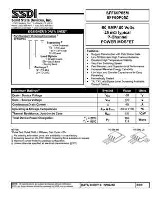 SFF60P05ZUB
