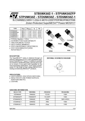 STB5NK52ZD-1
