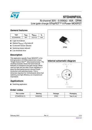 STD40NF3LLT4
