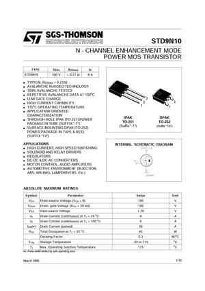 STD9NM50N
